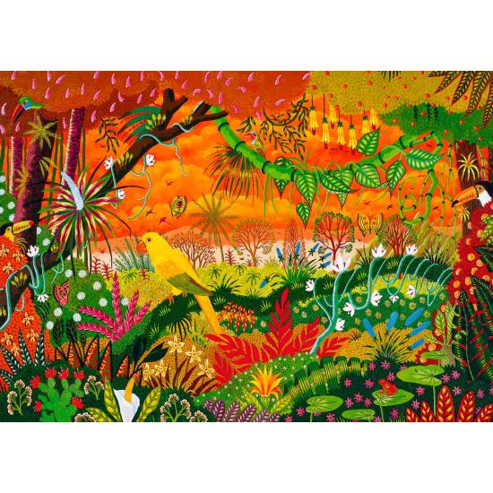 Puzzle Pieces and Peace La Cotorra Dorada de 1000 Piezas Puzzle Pieces and Peace La Cotorra Dorada de 1000 Piezas