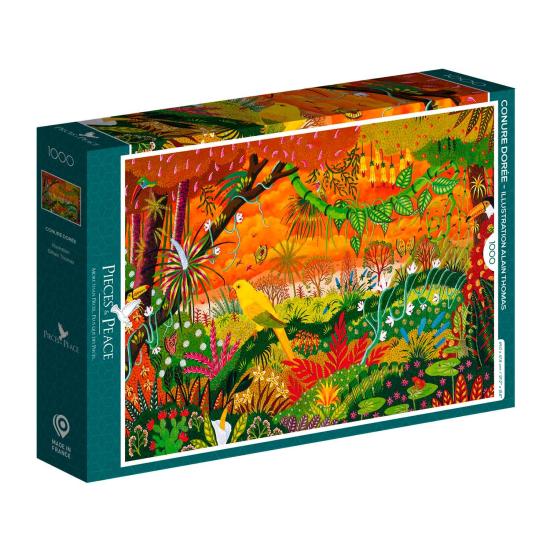 Puzzle Pieces and Peace La Cotorra Dorada de 1000 Piezas Puzzle Pieces and Peace La Cotorra Dorada de 1000 Piezas