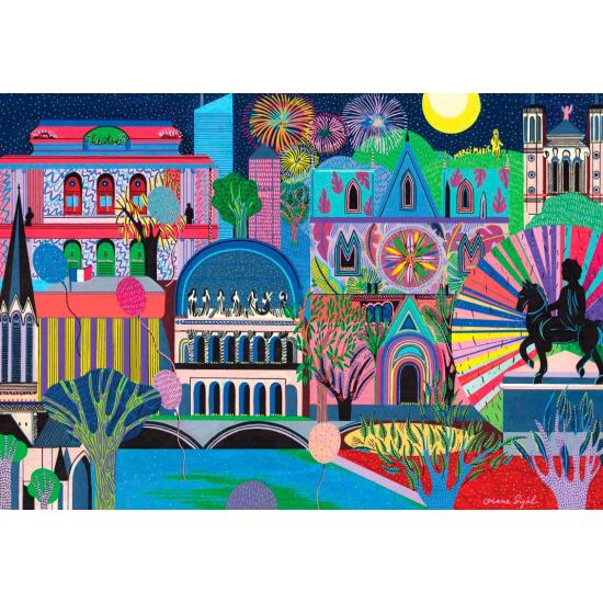 Puzzle Pieces and Peace Luz de Lyon de 1000 Piezas