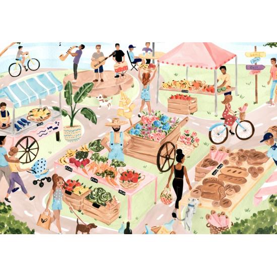 Puzzle Pieces and Peace Mercado De Agricultores 1000 Piezas