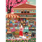 Puzzle Pieces and Peace Mercado De Flores 1500 Piezas
