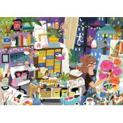 Puzzle Pieces and Peace Mi Lugar Feliz en el Estudio de Arte de