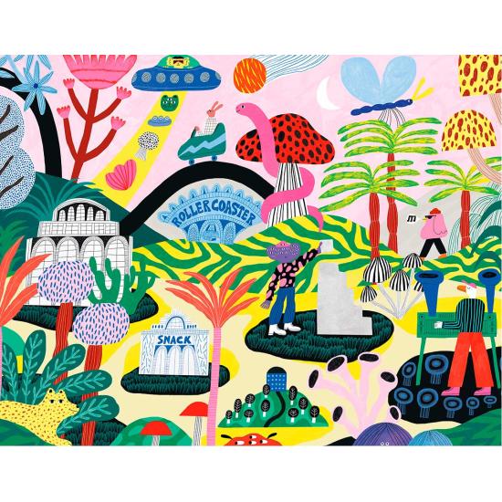 Puzzle Pieces and Peace Montaña Rusa de 1000 Pzs