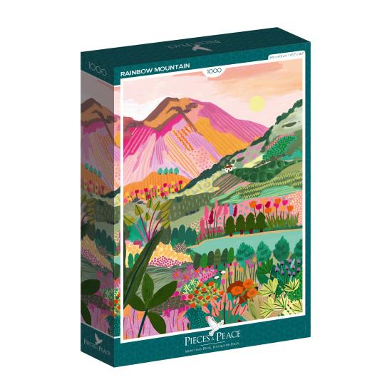 Puzzle Pieces and Peace Montaña del Arcoíris de 1000 Pzs