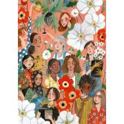 Puzzle Pieces and Peace Mujeres Jardineras de 500 Pzs