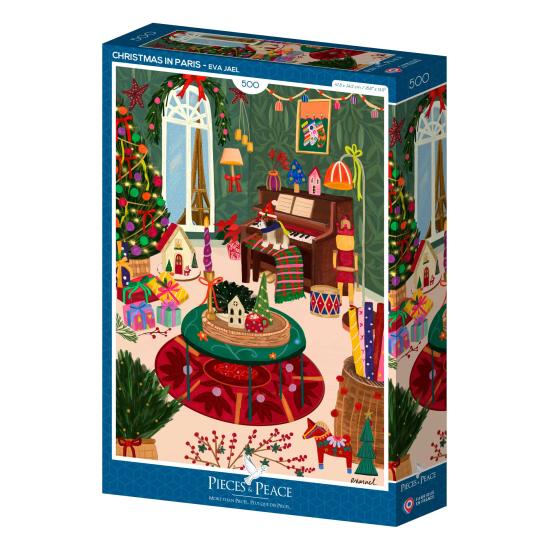 Puzzle Pieces and Peace Navidad En París 500 Piezas
