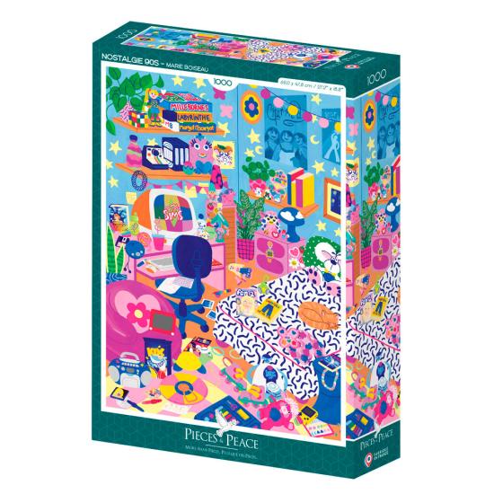 Puzzle Pieces and Peace Nostalgia De Los 90 1000 Piezas