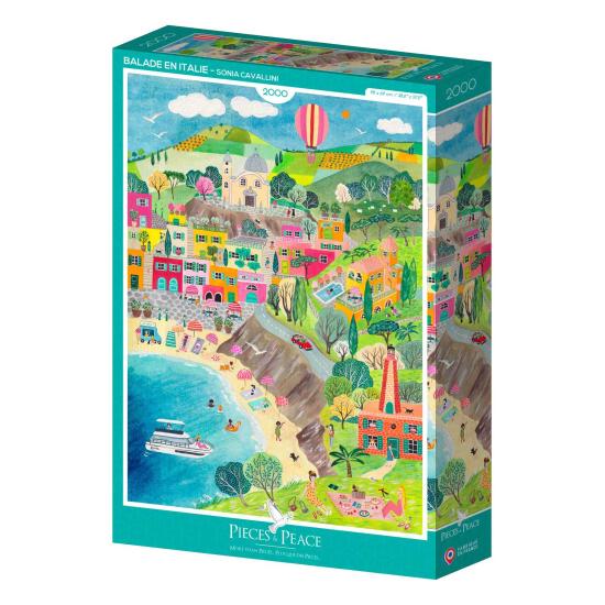 Puzzle Pieces and Peace Paseo por Italia de 2000 Piezas
