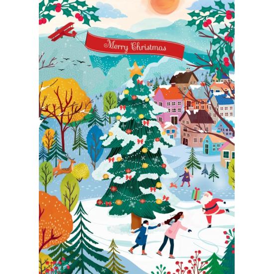 Puzzle Pieces and Peace Patinando hacia la Alegría Navideña 500