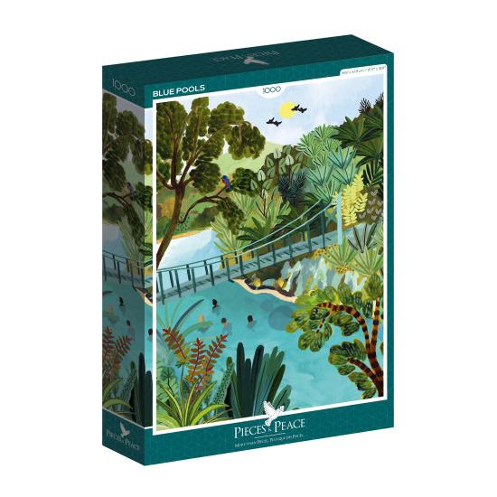 Puzzle Pieces and Peace Piscinas Azules de 1000 Pzs
