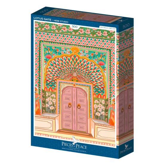 Puzzle Pieces and Peace Puerta de Loto de 500 Pzs Puzzle Pieces and Peace Puerta de Loto de 500 Pzs