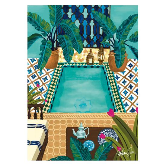 Puzzle Pieces and Peace Riad Azul de 1000 Piezas Puzzle Pieces and Peace Riad Azul de 1000 Piezas