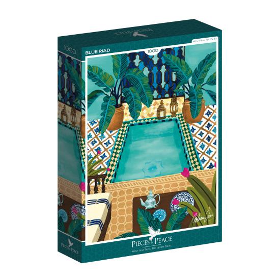 Puzzle Pieces and Peace Riad Azul de 1000 Piezas Puzzle Pieces and Peace Riad Azul de 1000 Piezas