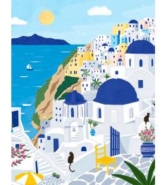 Puzzle Pieces and Peace Santorini de 500 Piezas