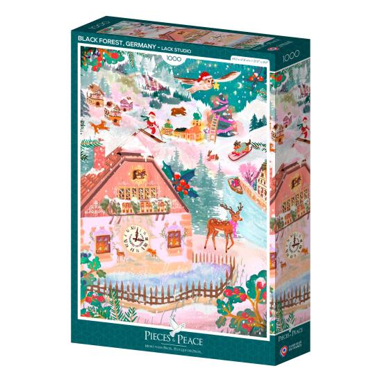 Puzzle Pieces and Peace Selva Negra en Navidad de 1000 Piezas