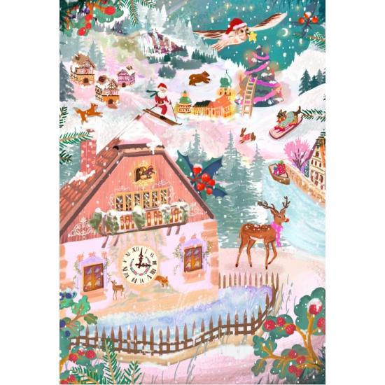 Puzzle Pieces and Peace Selva Negra en Navidad de 1000 Piezas