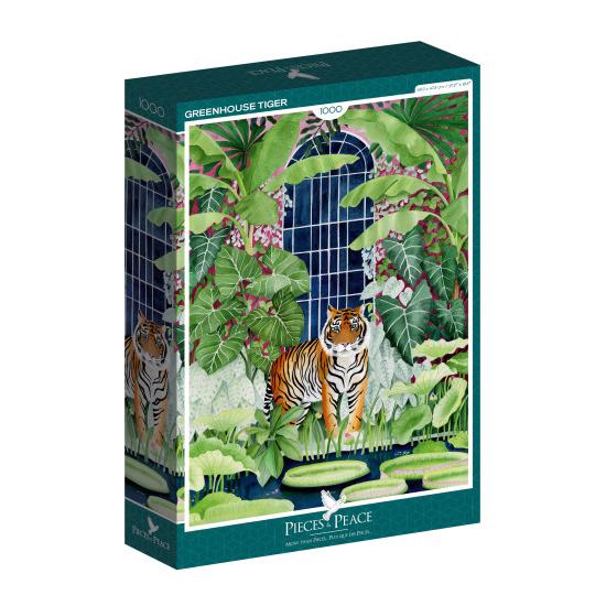 Puzzle Pieces and Peace Tigre en el Invernadero de 1000 Pzs