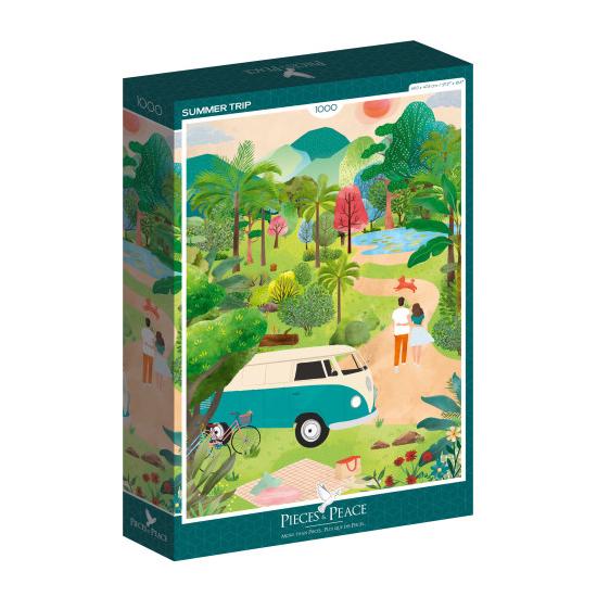 Puzzle Pieces and Peace Viaje de Verano de 1000 Piezas