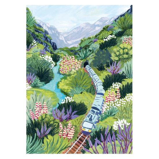 Puzzle Pieces and Peace Viaje en Tren de 1000 Piezas