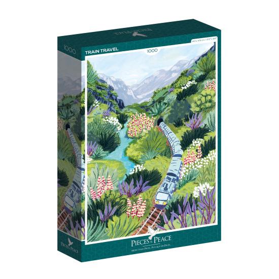 Puzzle Pieces and Peace Viaje en Tren de 1000 Piezas