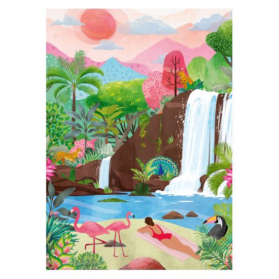 Puzzle Pieces and Peace Vibraciones Tropicales de 1500 Pzs