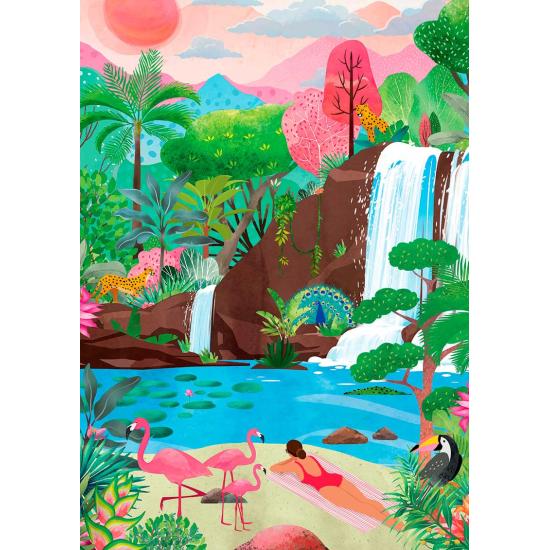 Puzzle Pieces and Peace Vibraciones Tropicales de 500 Piezas Puzzle Pieces and Peace Vibraciones Tropicales de 500 Piezas