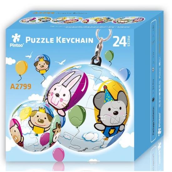Puzzle Pintoo 3D Llavero Globos de 24 Piezas Puzzle Pintoo 3D Llavero Globos de 24 Piezas