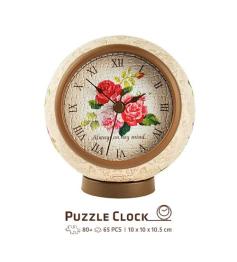 Puzzle Pintoo 3D Reloj Classic Rose de 145 Piezas