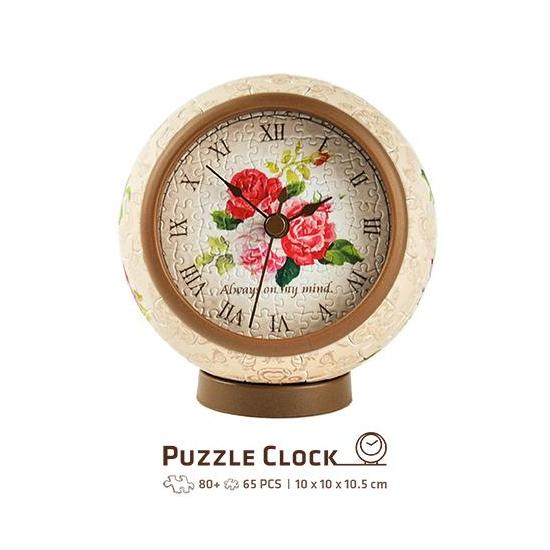 Puzzle Pintoo 3D Reloj Classic Rose de 145 Piezas
