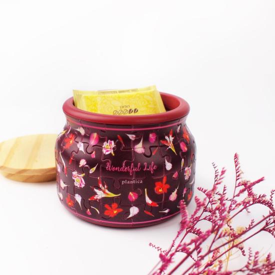 Puzzle Pintoo 3D Tarro Plantica, Amor Tóxico de 64 Piezas