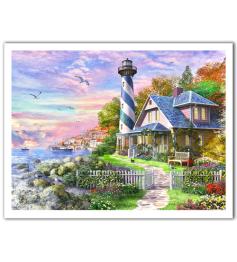 Puzzle Pintoo Faro en Rock Bay de 1200 Piezas