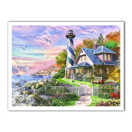 Puzzle Pintoo Faro en Rock Bay de 1200 Piezas