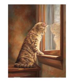 Puzzle Pintoo Gatito Mirando por la Ventana de 500 Pzs