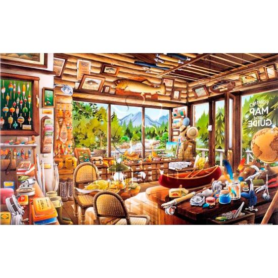 Puzzle Pintoo La Tienda de Mapas y Pesca de 1000 Piezas