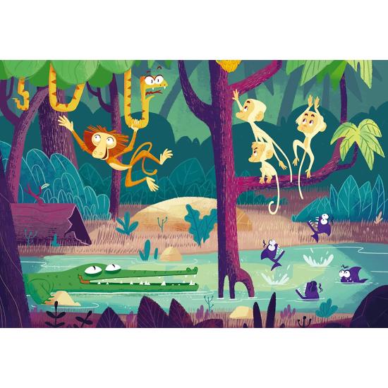 Puzzle-Play Ravensburger Explora la Jungla de 2x24 Piezas Puzzle-Play Ravensburger Explora la Jungla de 2x24 Piezas