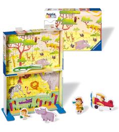 Puzzle-Play Ravensburger Hora del Safari de 2x24 Piezas