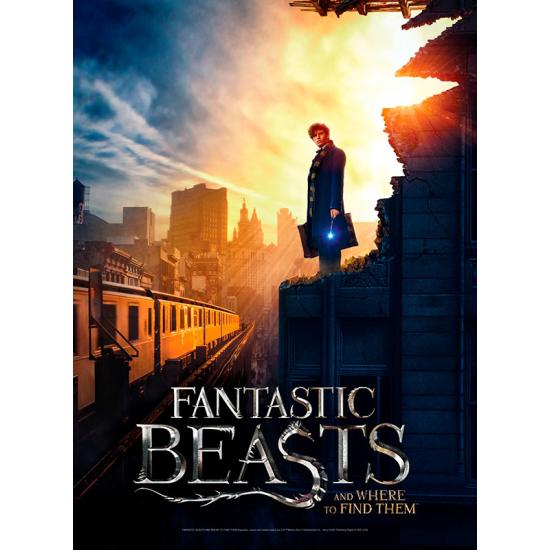 Puzzle Poster Wrebbit Animales Fantásticos, New York City 500 P