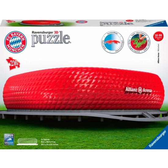 Puzzle Ravensburger 3D Allianz Arena (Bayern München) de 216 Pi