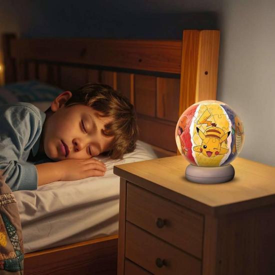 Puzzle Ravensburger 3D Bola Pokémon NightLight de 74 Pzs