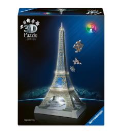 Puzzle Ravensburger 3D Iconics Torre Eiffel de 243 Piezas