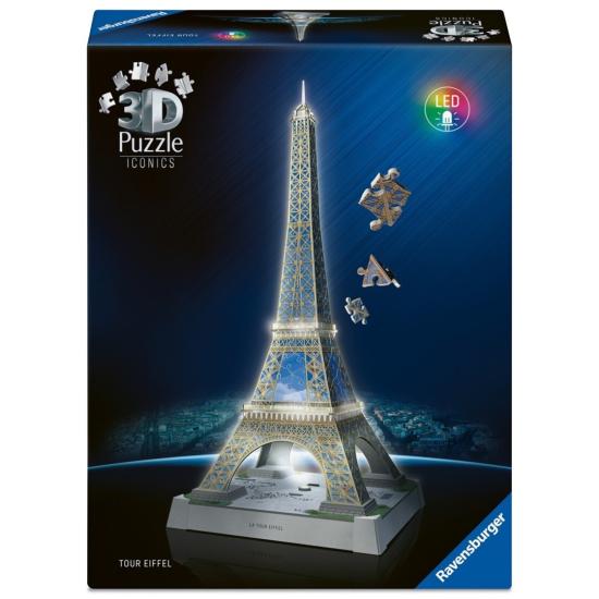 Puzzle Ravensburger 3D Iconics Torre Eiffel de 243 Piezas