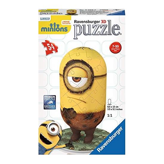 Puzzle Ravensburger 3D Minions Cromagnon de 54 Piezas Puzzle Ravensburger 3D Minions Cromagnon de 54 Piezas