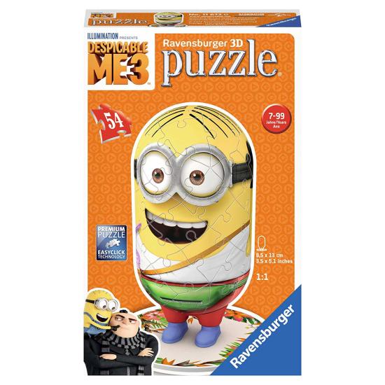Puzzle Ravensburger 3D Minions Turista de 54 Piezas