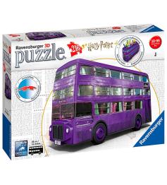 Puzzle Ravensburger 3D Night Bus de Harry Potter de 216 Piezas