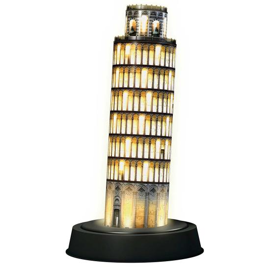 Puzzle Ravensburger 3D Torre de Pisa Night Edition 216 Pieza Puzzle Ravensburger 3D Torre de Pisa Night Edition 216 Pieza