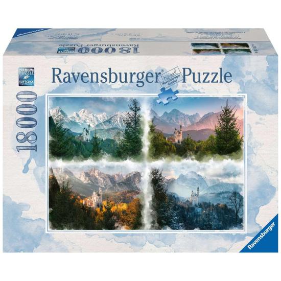 Puzzle Ravensburger 4 Estaciones en Neuschwanstein 18000 Piezas Puzzle Ravensburger 4 Estaciones en Neuschwanstein 18000 Piezas