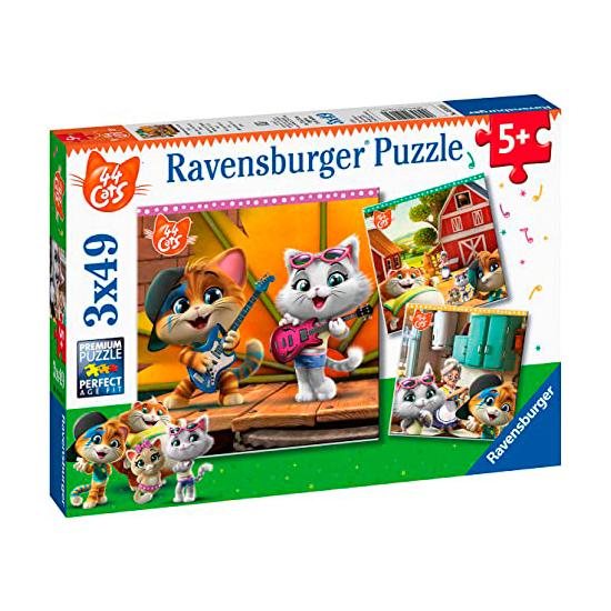 Puzzle Ravensburger 44 Cats de 3x49 Piezas