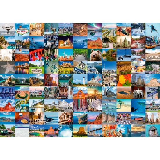 Puzzle Ravensburger 99 Maravillas de USA y Canada de 1000 Pieza