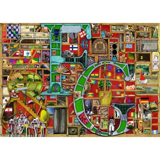Puzzle Ravensburger Alfabeto F y G de 1000 Piezas Puzzle Ravensburger Alfabeto F y G de 1000 Piezas