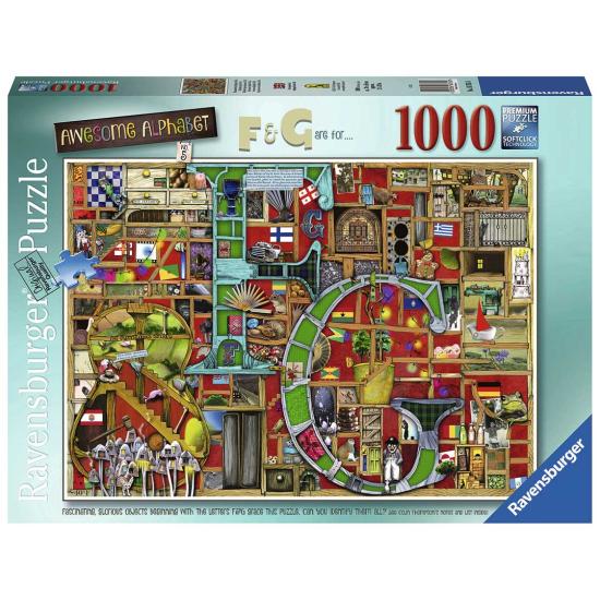 Puzzle Ravensburger Alfabeto F y G de 1000 Piezas Puzzle Ravensburger Alfabeto F y G de 1000 Piezas